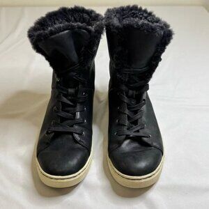 UGG Croft Luxe Quilt Sheepskin High Top or Cuff Down Cushioned Wool Heel Boots
